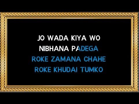 Jo Wada Kiya Woh Nibhana Padega Chords