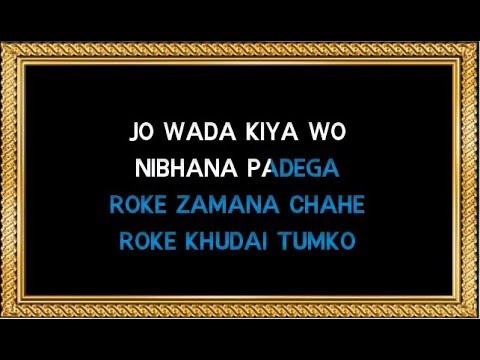 Jo Wada Kiya Woh Nibhana Padega Chords