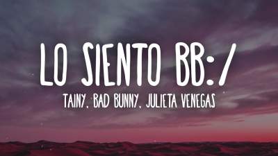 Lo Siento BB:/ Acordes Bad Bunny Tainy Julieta Venegas