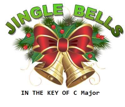 Jingle Bells Chords in C Scale for Ukulele and Piano