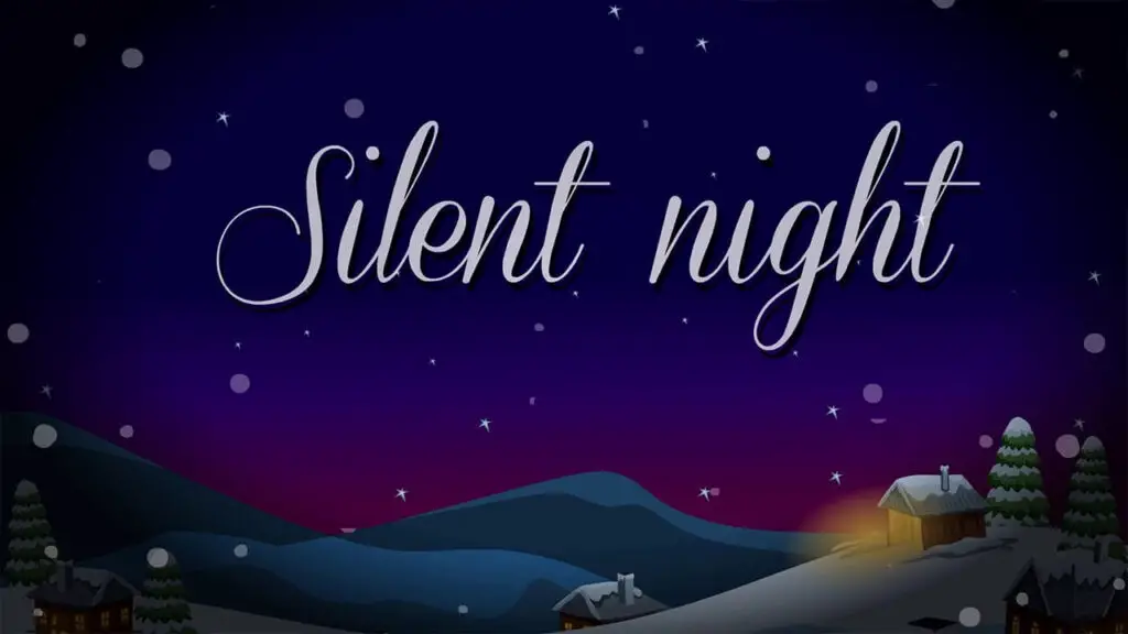 Silent Night Piano Chords Easy with Lyrics